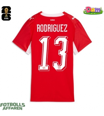 Schweiz Ricardo Rodriguez #13 Hemmatröja Kvinnor VM 2026 Kortärmad
